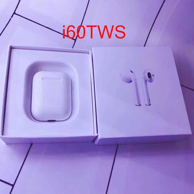 Лучшие подарки i60 TWS всплывающие 1:1 мини беспроводные Bluetooth 5 0 3D наушники для