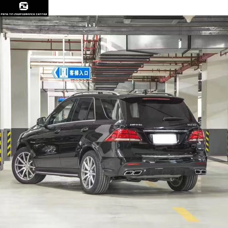 W166 GLE400 GLE63 AMG стиль ПП Неокрашенный передний бампер задний бампер диффузор выхлопные трубы для Mercedes Benz W166 GLE 350