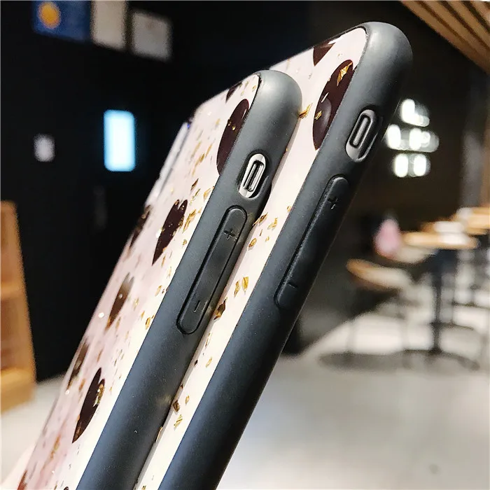 Роскошный золотой фольги Любовь крышка для Vivo V9 Y85 X23 X20 X9 X9S плюс Y66 Y97 Y93 Y67 Y69 NEX X21S Z3I
