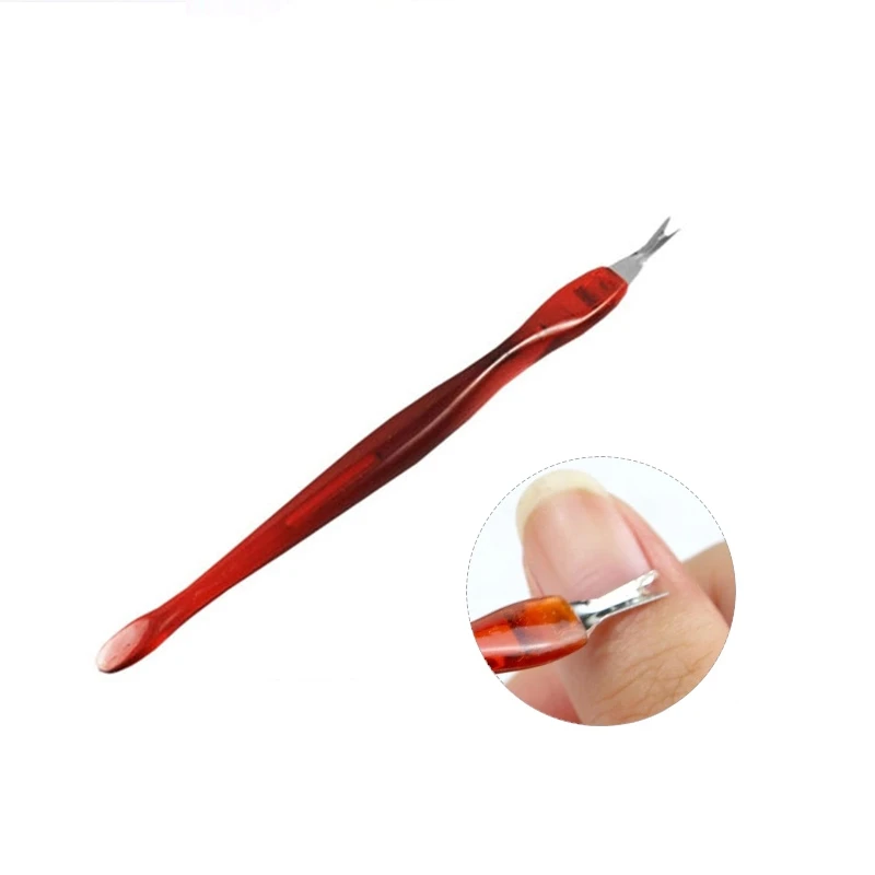 

MIZHSE 4pcs/Set Nail Art Files UV Gel Nail Cuticle Pusher Remover Clippers Scissors Set For Manicure Gel Nail Polish Tools