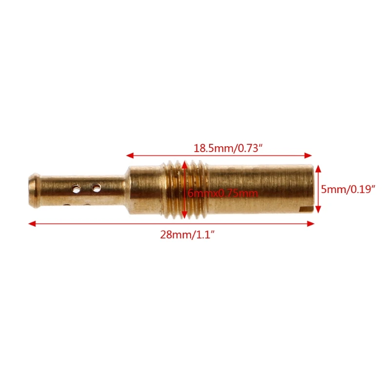 

52# Slow Pilot Jet Vice Injector Nozzle For Keihin CB GY6 KOSO OKO PE CVK FCR Carburetor