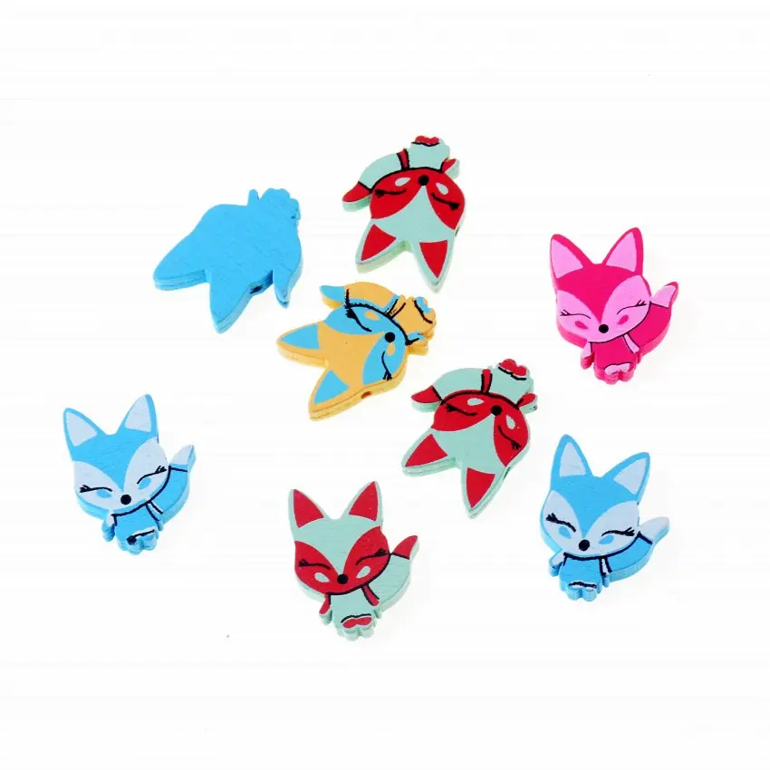 Прекрасные разнообразные стильные деревянные бусины искусственные ювелирные