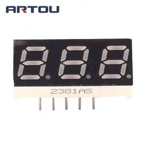 Цифровая трубка с общим катодом, 3 бита, 7 сегментов, 0,28, синий светодиодный дисплей, 10 шт.