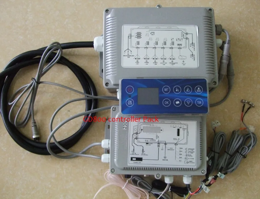 

Whole Set of GD800 spa pool controller Keypad panel + Control box for Chinese 3 pump spas