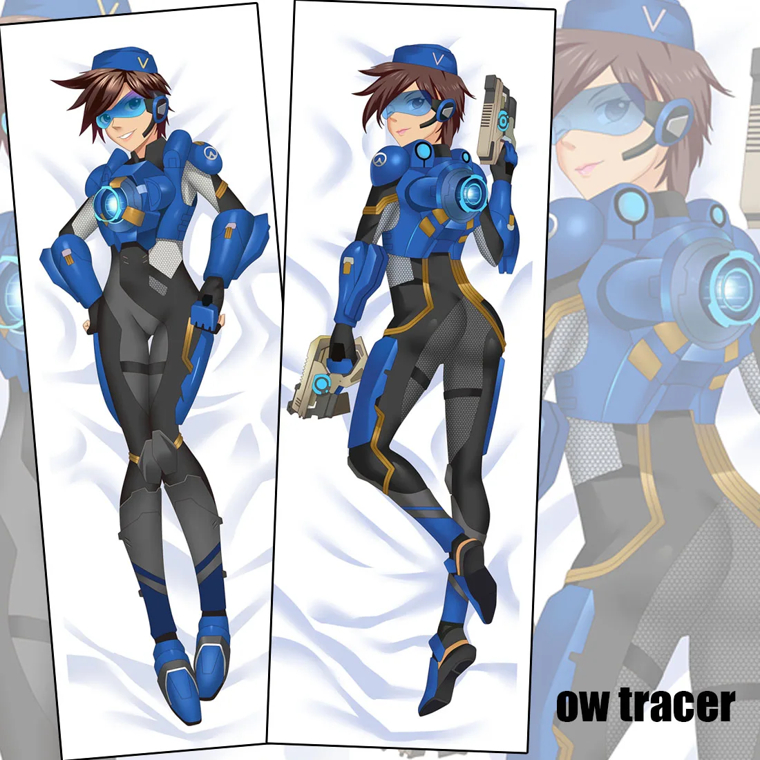 Горячая Распродажа милый чехол с рисунком из аниме OW Tracer обнимающее тело