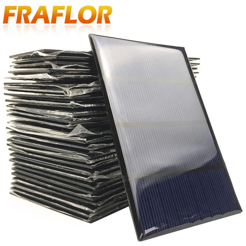 10pcs/lot 9V 1W 100mA Mini Polycrystalline Solar Panel Charger Cells Module Battery Education Kits For DIY Toy etc | Электроника