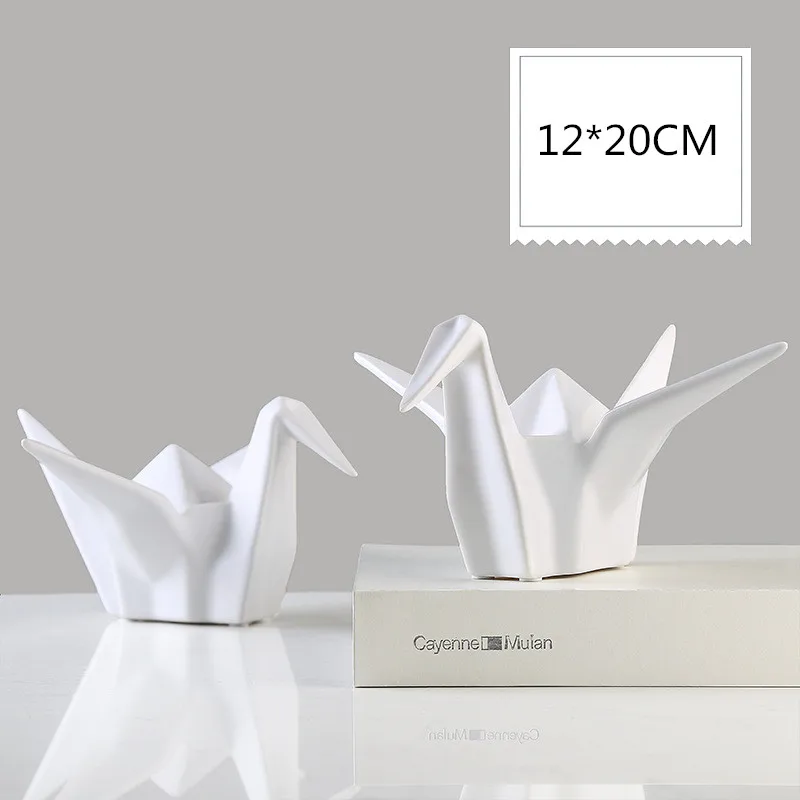 

Simulation Close To You Statue Animal Modern Art Ceramic Craftwork Home Interior Design L2951