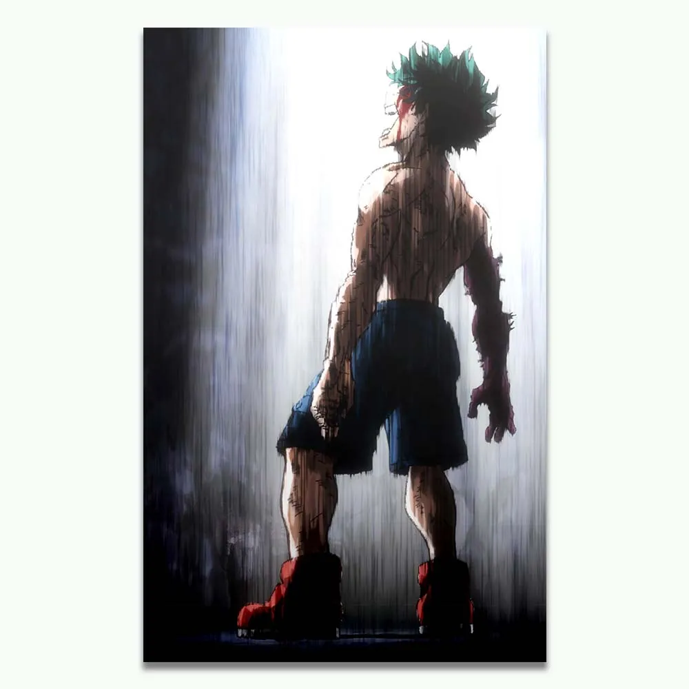 Японский аниме арт My Hero Academia Шелковый постер Boku No декоративная картина с