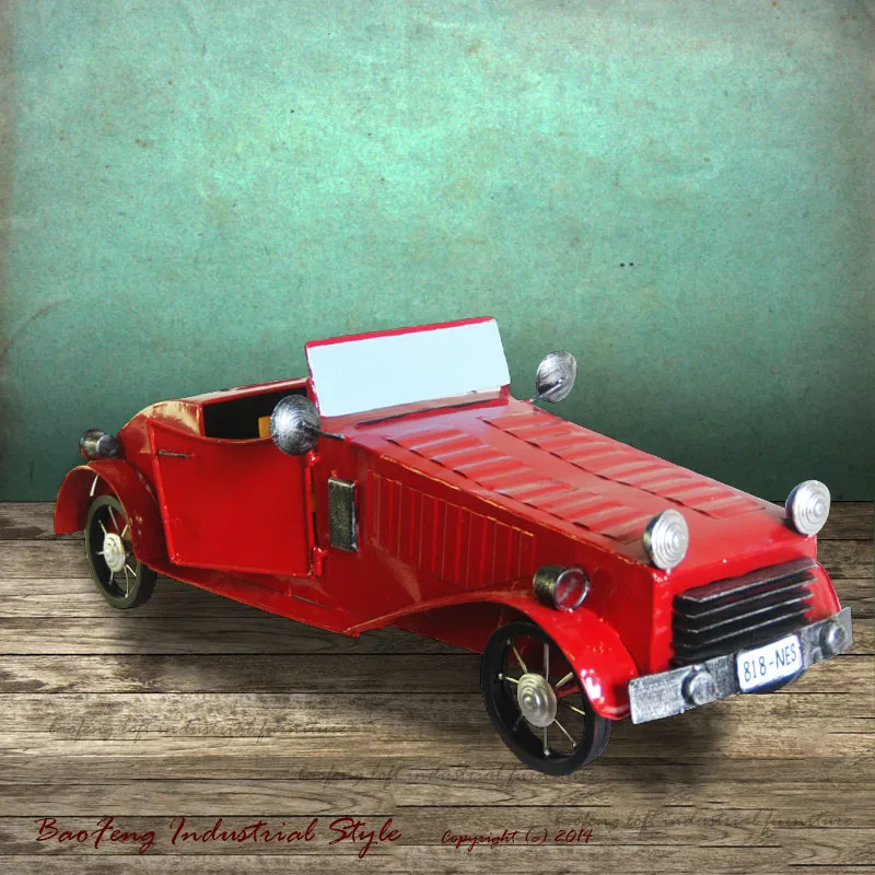 

Home Furnishing decoration ornaments TV cabinet cabinet furnishings retro vintage car model tin XL Rolls Royce
