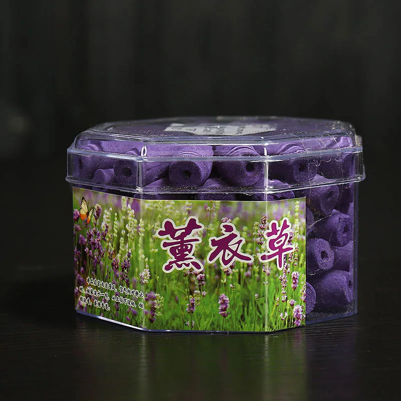 Lavender 70 шт. большая коробка натуральный цветной курильница для благовоний конусы натуральный аромат рефлюкс башня для благовоний пули - Аромат: Lavender
