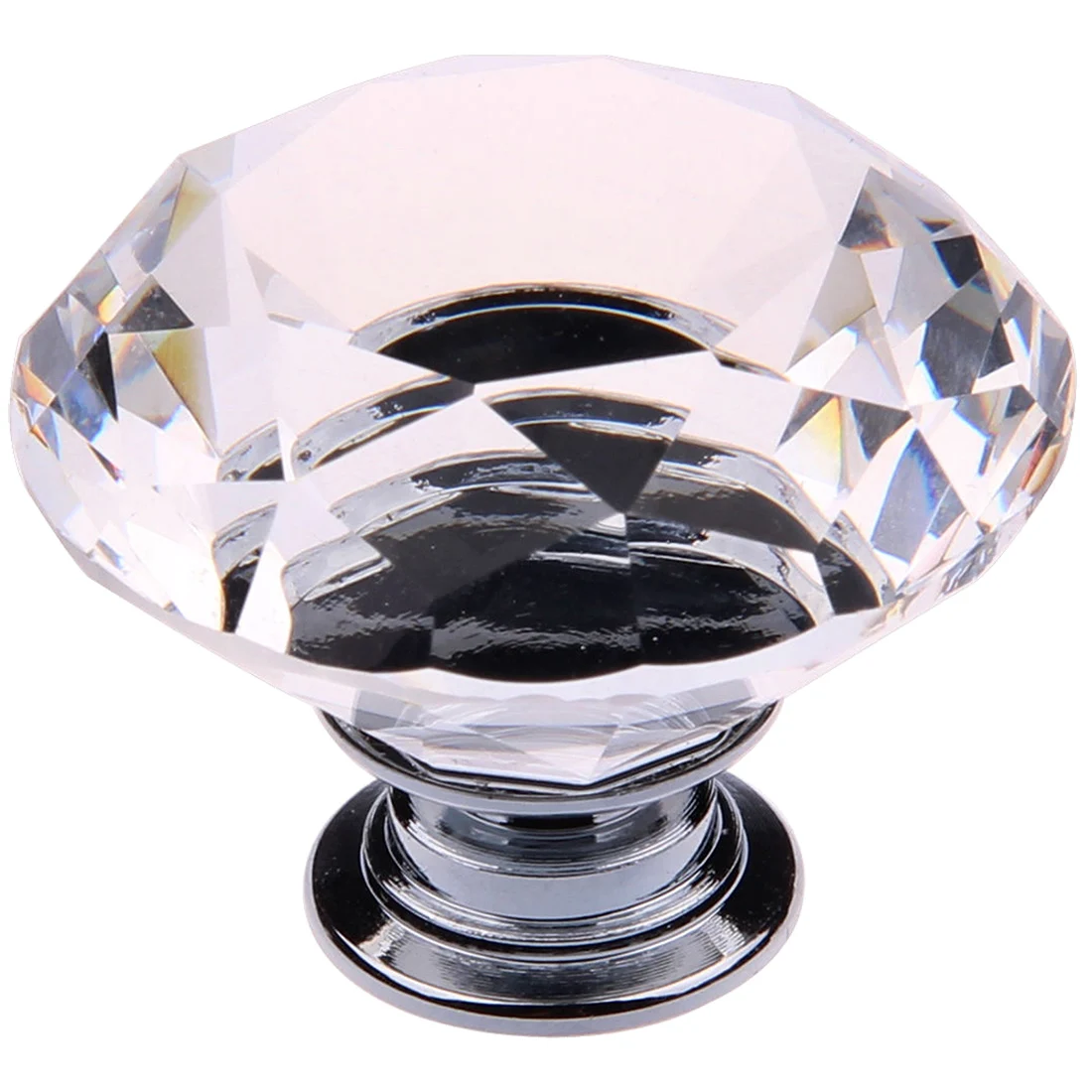 8X40 мм прозрачный кристалл Стекло двери дверные ручки Diamond фурнитура для шкафа