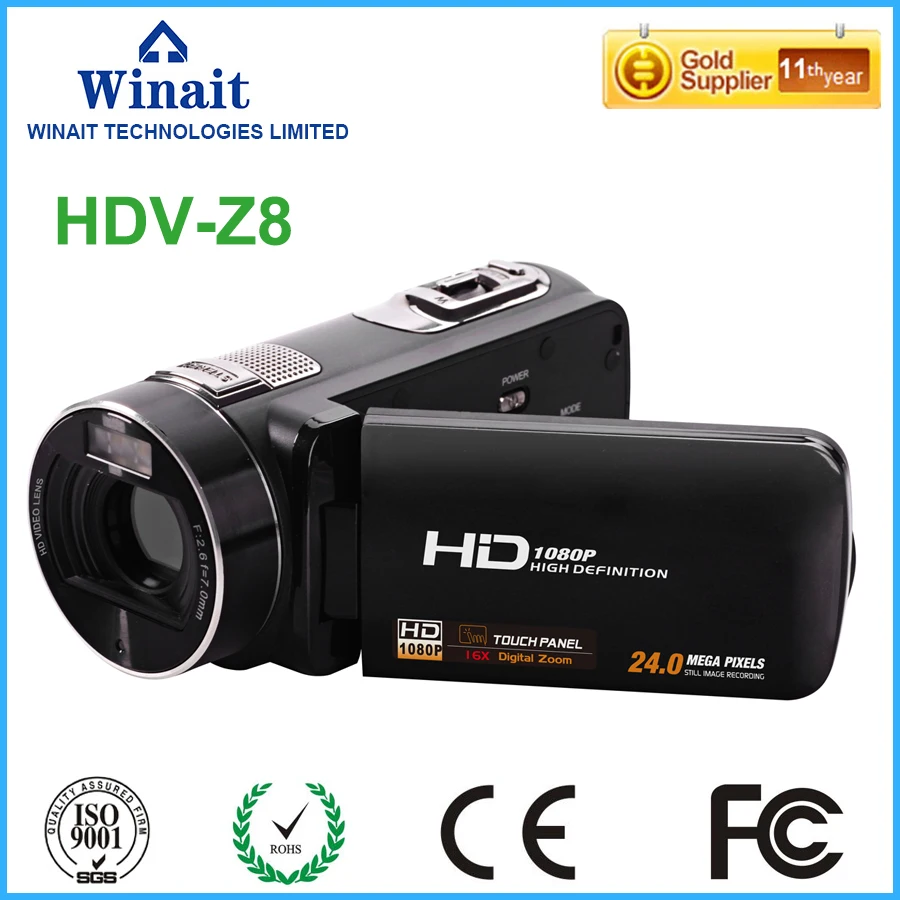

Winait High Quality 24MP Full HD Video Camera 3 inch Screen Digital Photo Cameras Model HDV-Z8