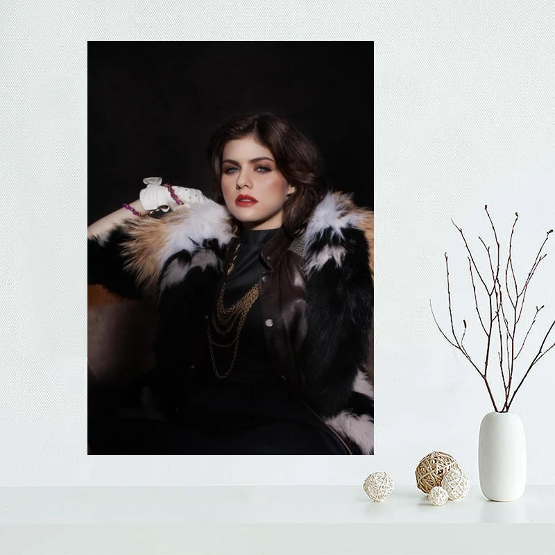 Пользовательские Холст плакат Alexandra Daddario холст картины Высокое качество wall Art
