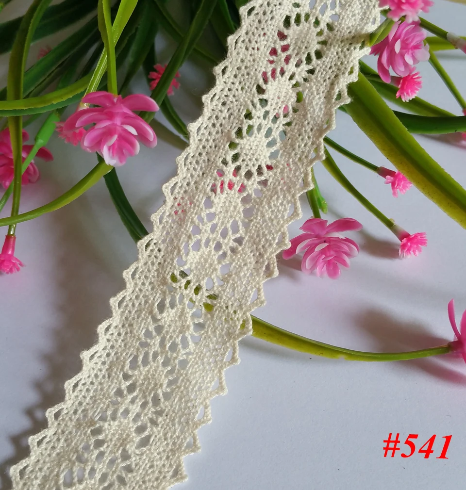 

20 yard Lace Accessories Cotton Edge Theory Sweater Side Skirt Full Cotton Curtain Sofa Diy Cotton Lace TRIM NO541
