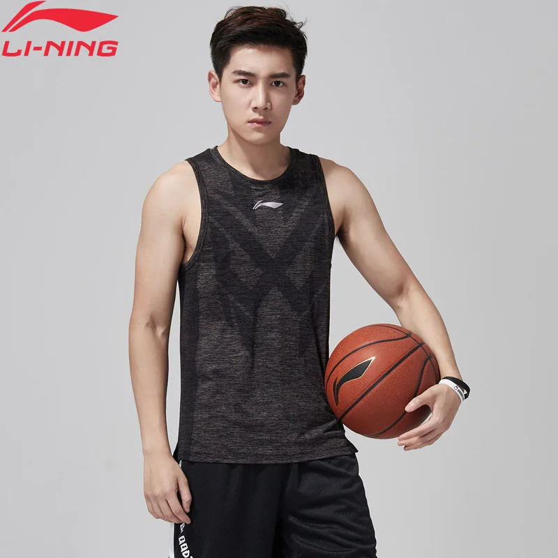 (Клиренс) Li Ning мужской баскетбольный жилет Slim Fit полиэстер нейлоновая подкладка