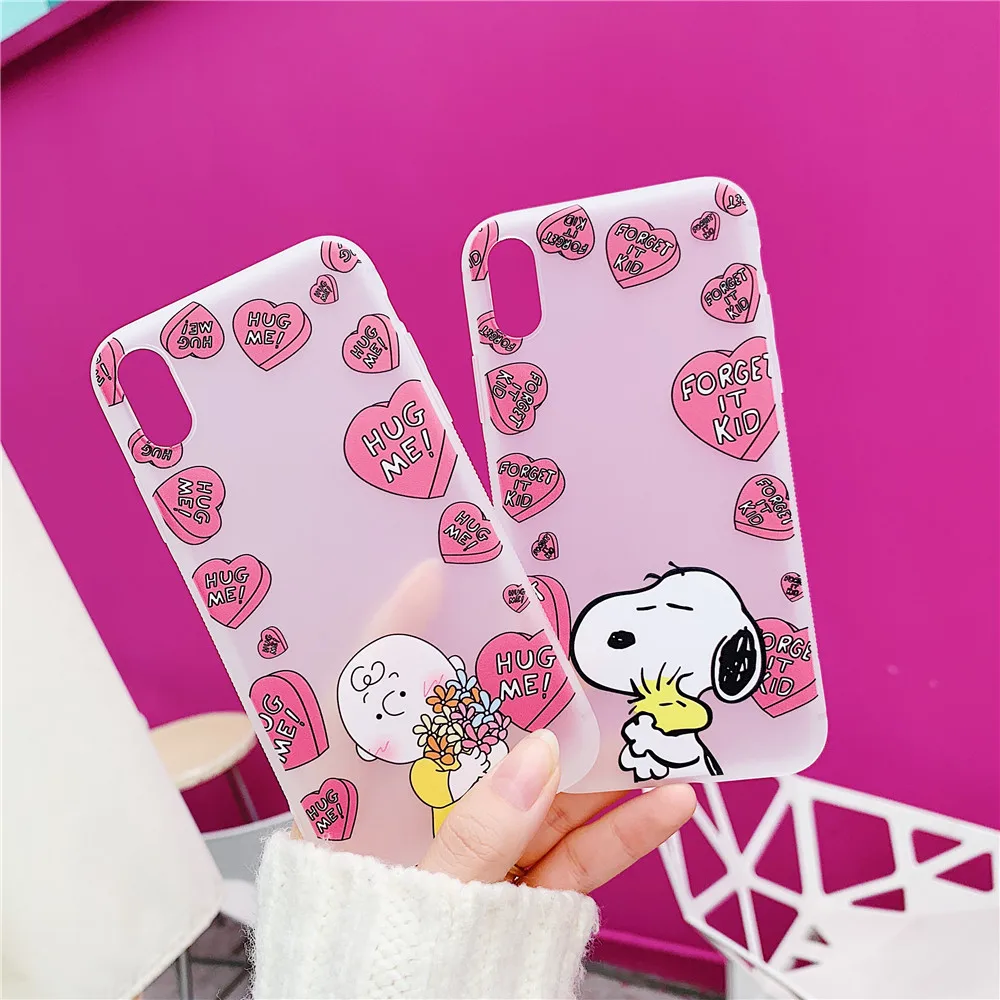 Мягкий чехол из ТПУ с эффектом потертости для Iphone 7 Plus X милый детский