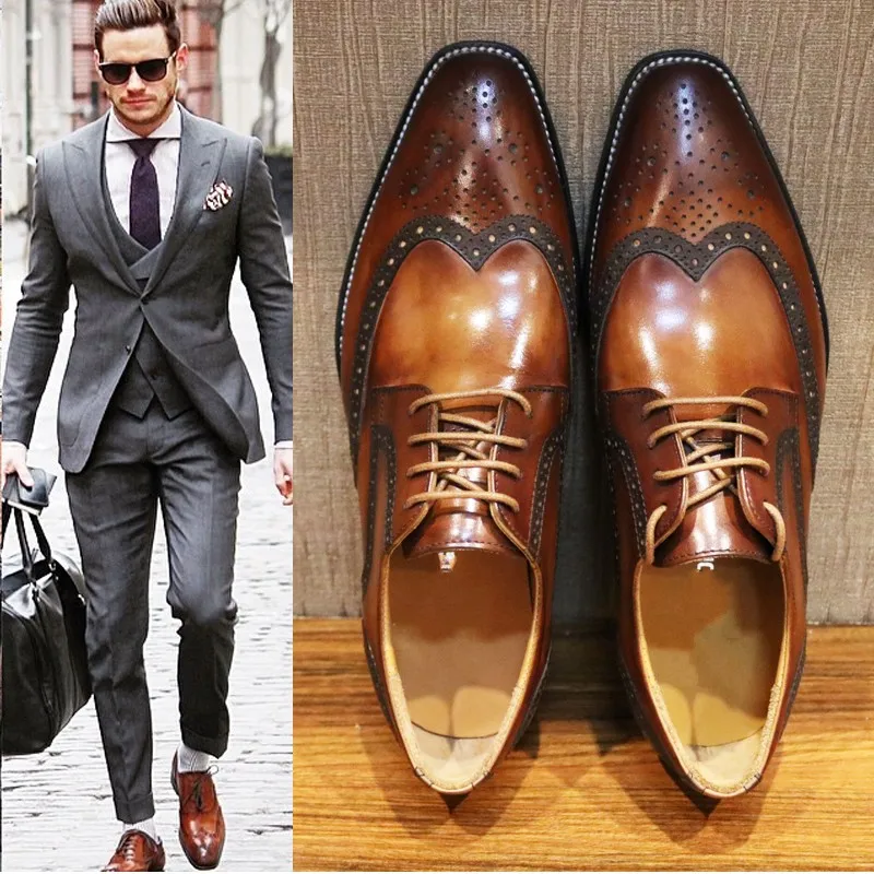 light brown leather dress shoes