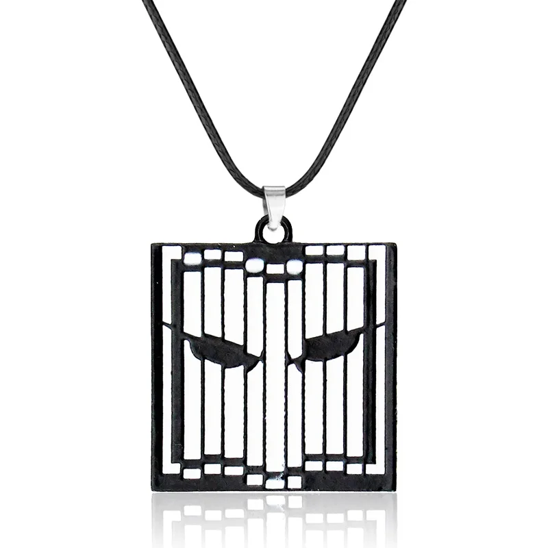 necklace Горячая игра Радуга шесть 6 осада логотип брелок череп осада сплав Металлические Аксессуары аниме брелок держатель для геймеров Сюрприз подарок - Цвет: necklace