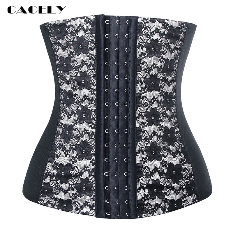 Корсет со стальными косточками для коррекции талии боди шейпер корсет похудения