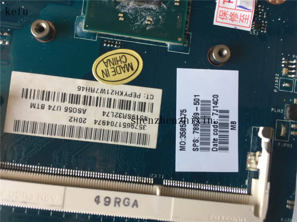 Материнская плата для ноутбука HP Compaq 15 15-R 15T-R 15-S ZSO50 LA-A994P 788289-501 788289-001 DDR3 с ЦП N2840 |