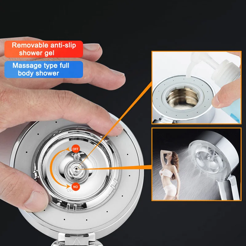 Новая популярная 3-ступенчатая Волшебная душевая головка спа для ванной комнаты
