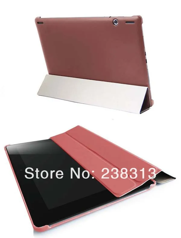 Slim Stand Fold Sleep/Wake Book Funda Leather Case For Lenovo Ideatab S6000 S6000H S6000F S6000G Tablet + Clear Screen Protector |