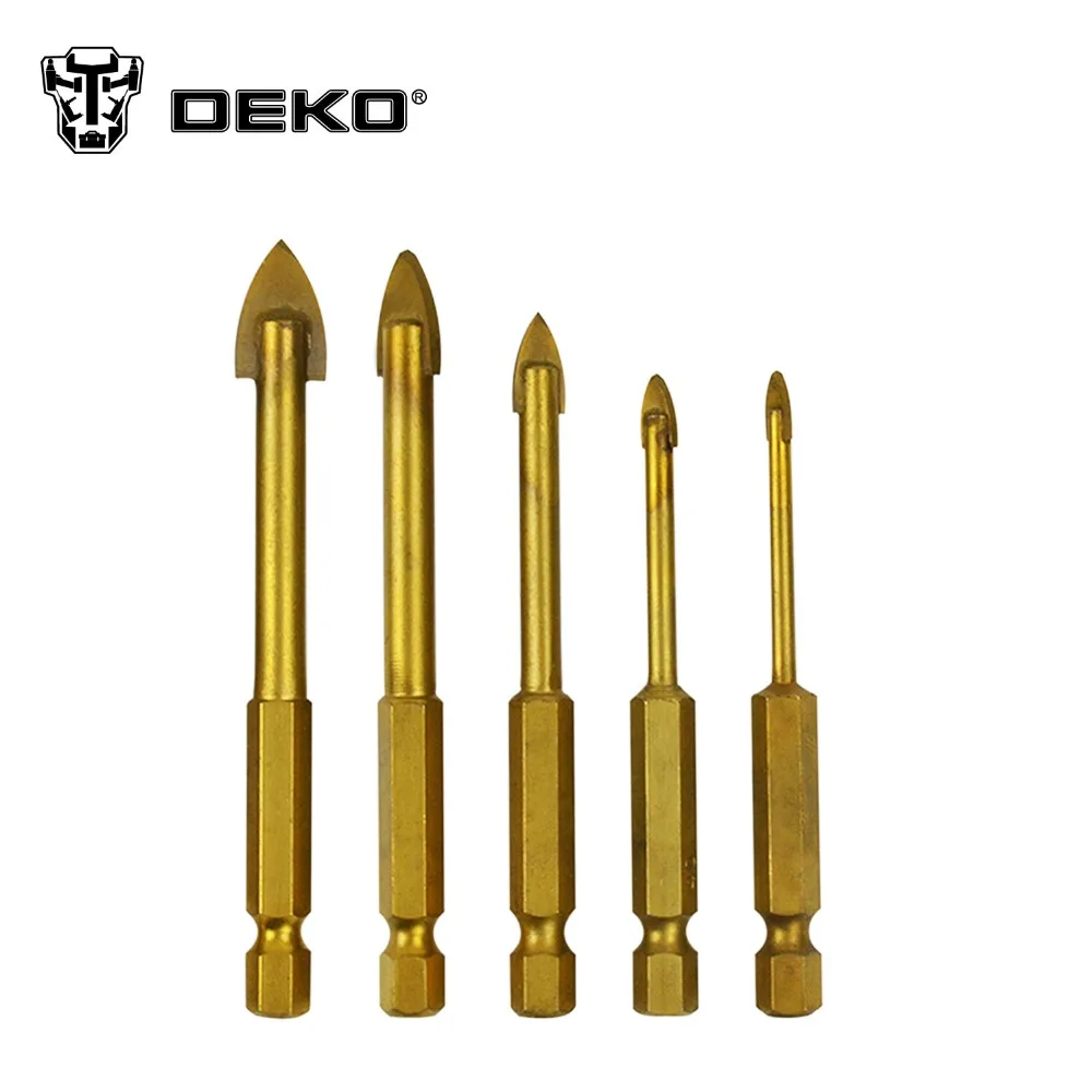 Набор сверл DEKO из карбида вольфрама с шестигранным хвостовиком 1/4 дюйма|drill bit