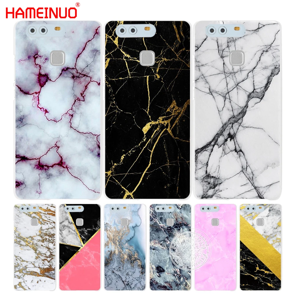 HAMEINUO мраморный золотой розовый черный белый чехол для телефона huawei Ascend P7 P8 P9 lite