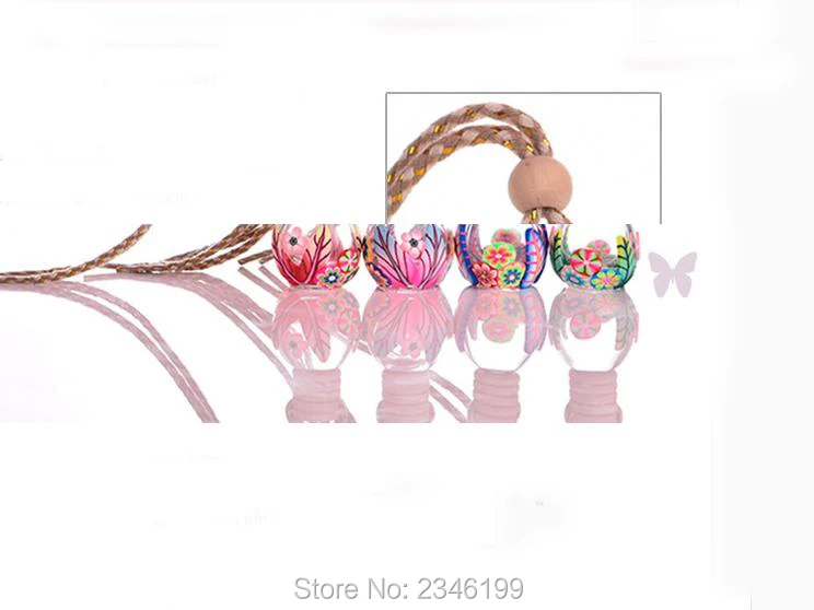 15ML 20pcs/lot Empty Polymer Clay Perfume Bottle Charming Car Pendant Decoration Creative Personalized Gift Fimo Container | Красота и