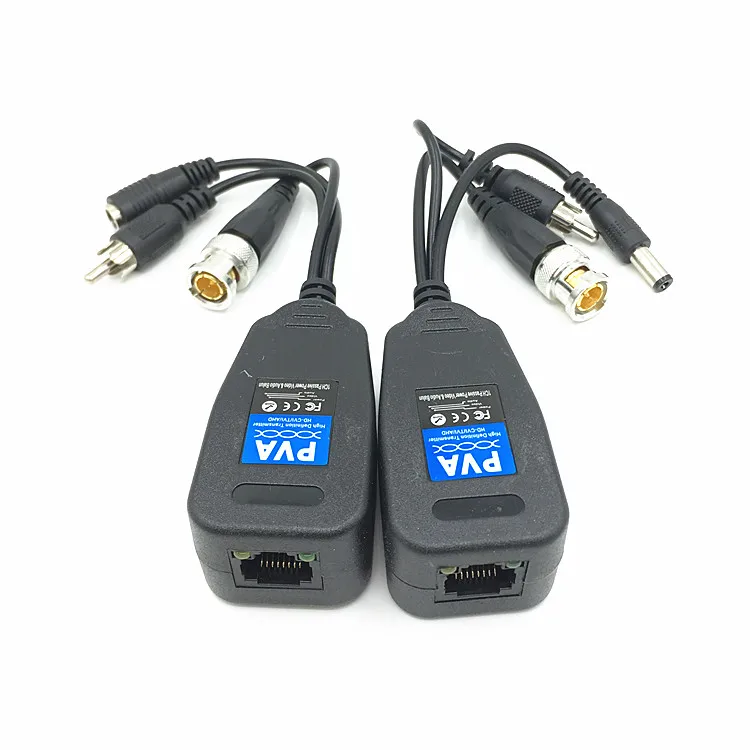 1 пара RJ45 CCTV балун коаксиальный TVI/CVI/AHD HD Двойная витая пара источник питания/видео/и аудио 3 и 1 передатчик, sn: PVA