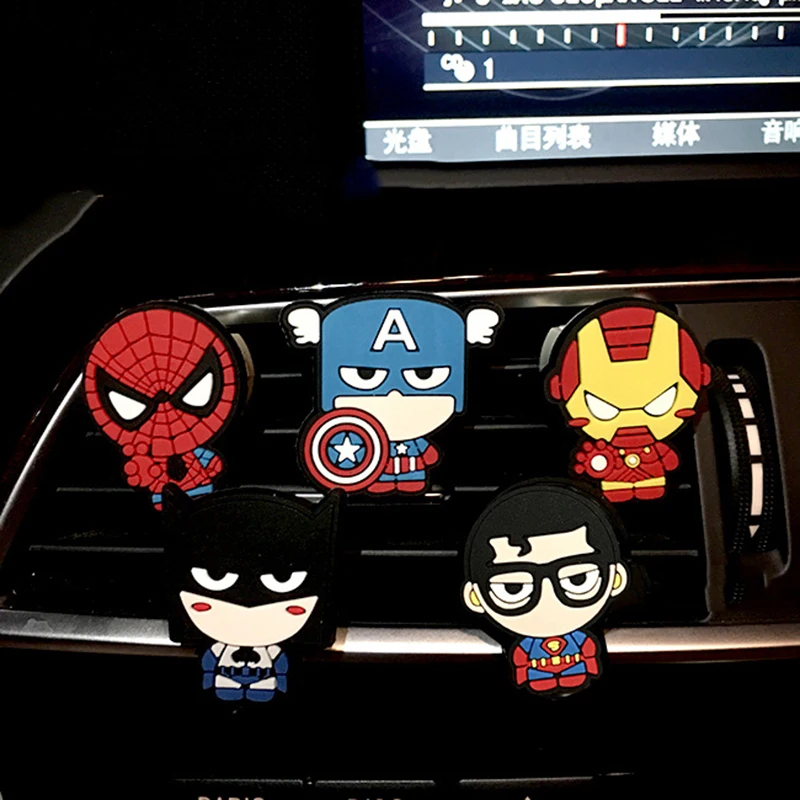 Автомобиль духи Vent клип для Marvel Мстители герой рисунок автомобильный освежитель