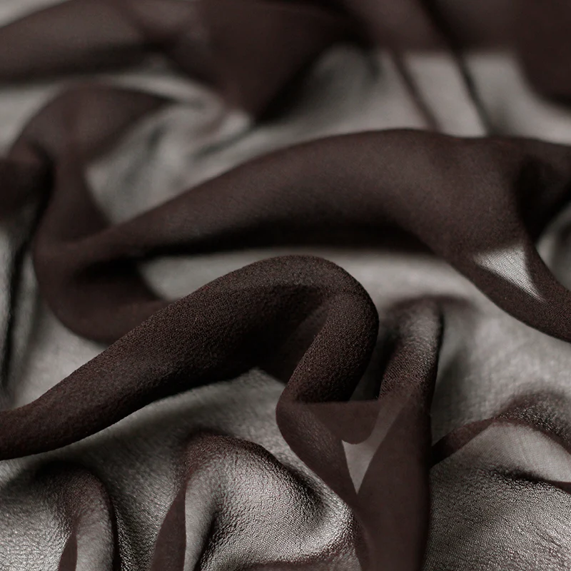 Pearlsilk чистый цвет эластичный шелк Жоржет тонкий мягкий подкладка для платья