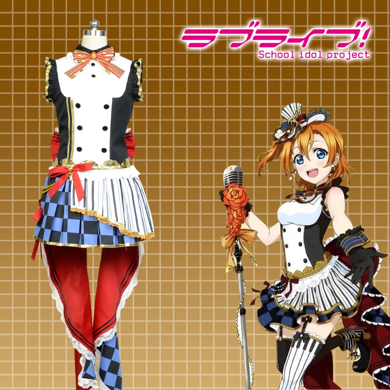 LoveLive! Любовь Live Honoka Kousaka кафе горничной Пробуждение униформа Косплей Школа Idol