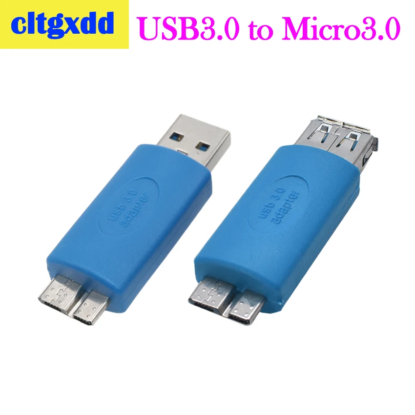 

cltgxdd USB 3.0 A Male to Micro B Adapter USB3.0 AM to Micro B Data Connector Extender Converter Conversion Plug