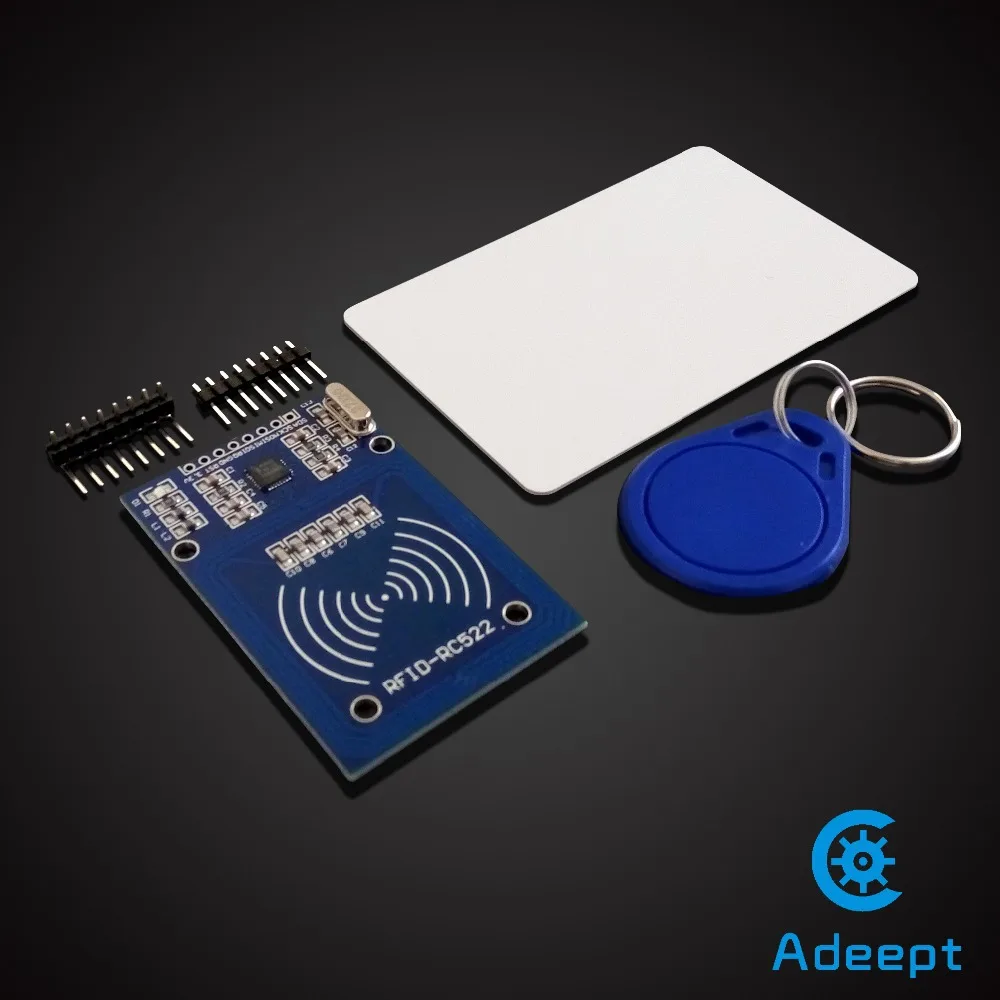 Adeept Бесплатная доставка RC522 13 56 МГц RFID RF считыватель ID карт писатель Arduino raspberry pi SPI