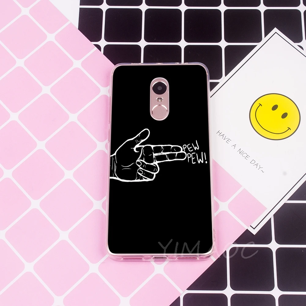 Мягкий чехол YIMAOC I don t care danger stranger для Xiaomi Redmi 6 4X 5A 4A S2 Note 4 5 Pro Plus Mi 8 9 SE A2 A1 MiX 2S MAX 3 |