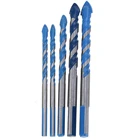 Сверла из титановой стали для бетонных стен, противоскользящие аксессуары для деревообработки, 5 шт., 6681012 мм