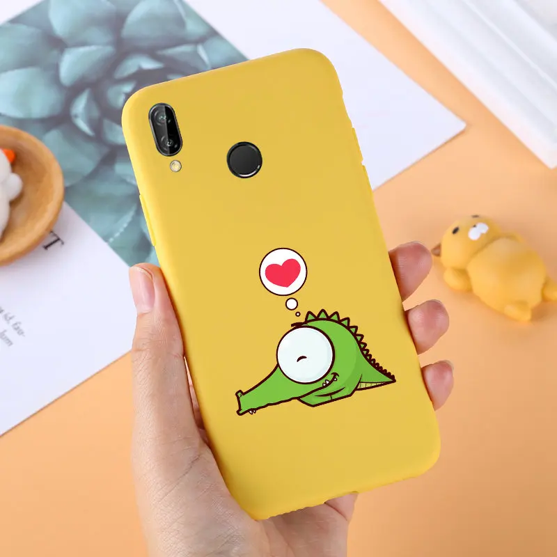 Чехол для Huawei P Smart Plus мягкая задняя крышка из ТПУ чехлы телефонов PSmart силиконовые