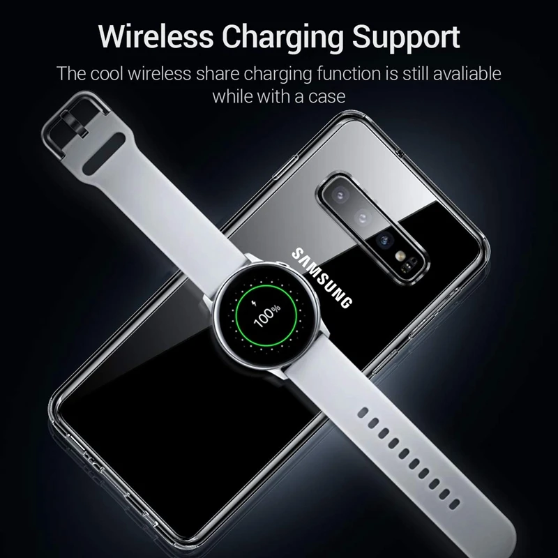 Прозрачный акрил + TPU чехол для samsung Galaxy S10 плюс S10e Жесткий ПК Очистить силиконовый