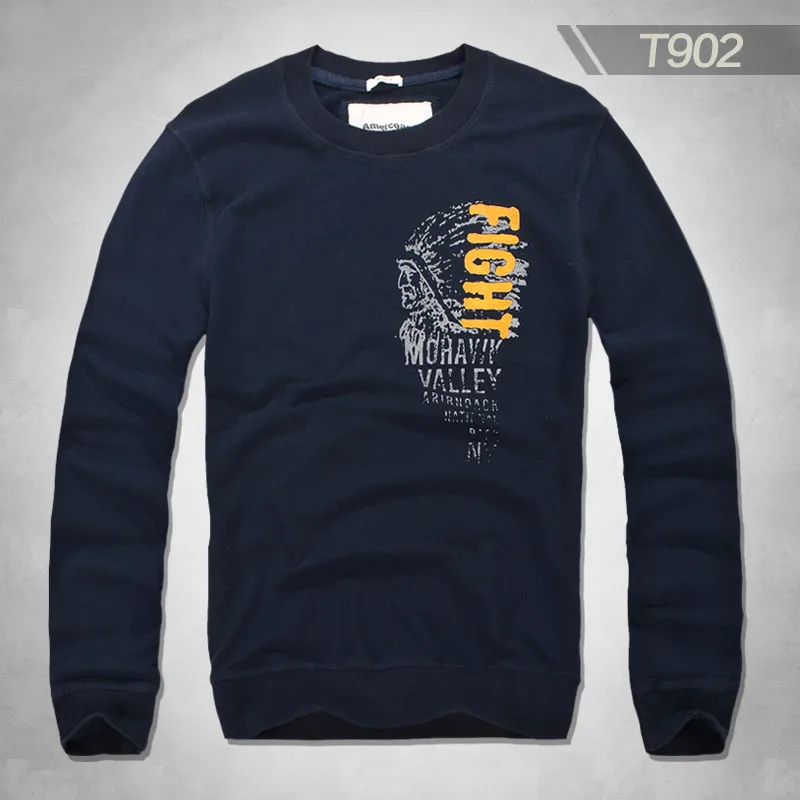 T902 Navy Blue Amercoast/весенне-осенний комплект с футболкой с длинными рукавами и круглым вырезом 90 - Цвет: T902 Navy Blue