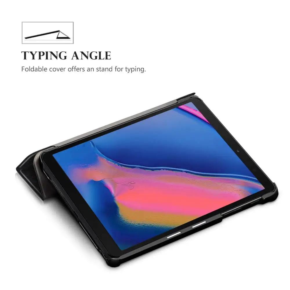 Чехол для Samsung Galaxy Tab A 8 0 дюймов 2019 с S Pen SM-P200 P205 умный чехол-подставка чехол