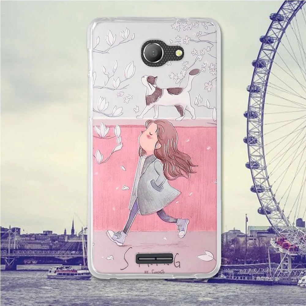 Чехлы для Alcatel Flash Plus 2 5 дюйма чехлы телефонов задняя крышка из ТПУ силиконовая