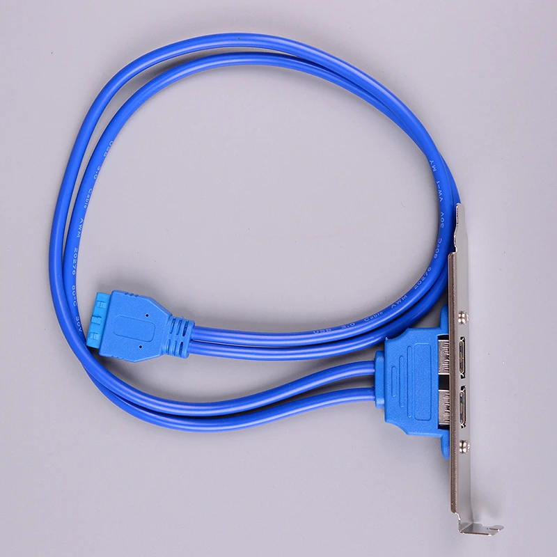 USB 3 0 20 Pin к 2 портам Женский адаптер Кабели двойной порт кабель материнской плате