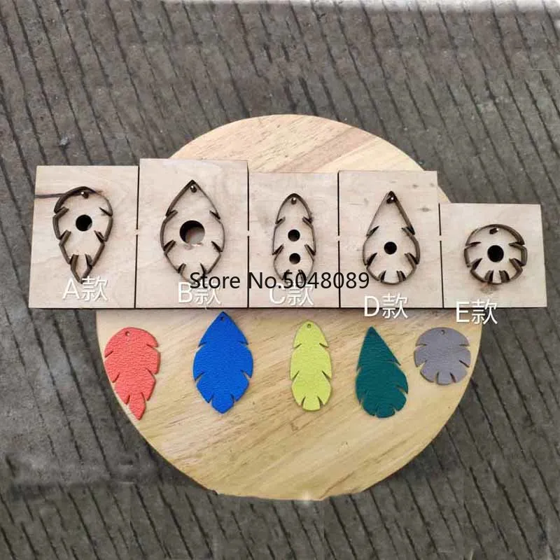 Японский стальной нож форма для ножей металлические штампы в форме листьев кожа