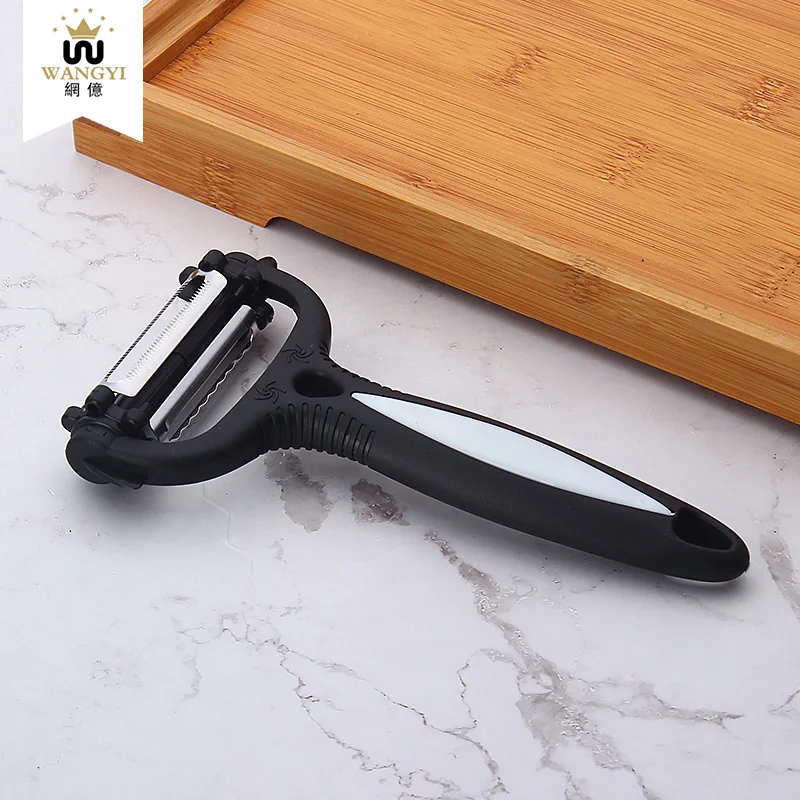 3 in 1 Multi-function Vegetable Slicer With Rotatable Blade Kitchen Tool Melon Zester Stainless Steel Fruit Peeler | Дом и сад