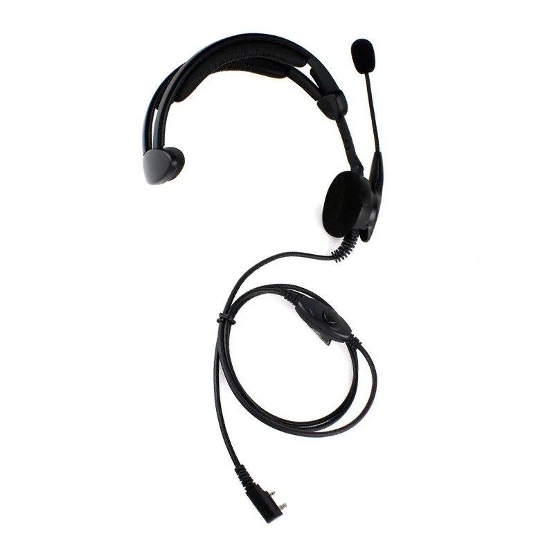 

10pcs PTT MIC High-power speaker anti-noise Headphone Headset for Radio Walkie Talkie TK-250 KPG55D KPG77D TH-22A TH-F6A TH31AT
