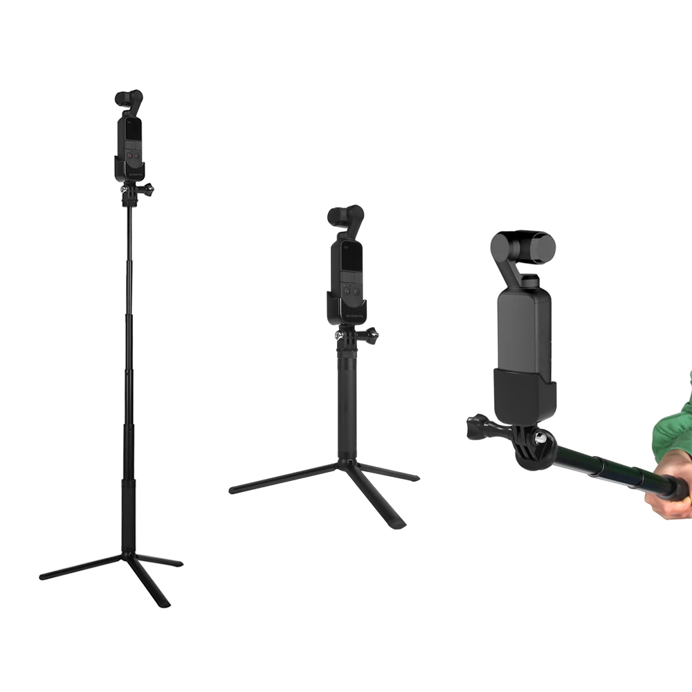 Селфи палка полюс удлинитель для DJI Osmo Карманный 1/4 адаптер подключения Штатив OSMO