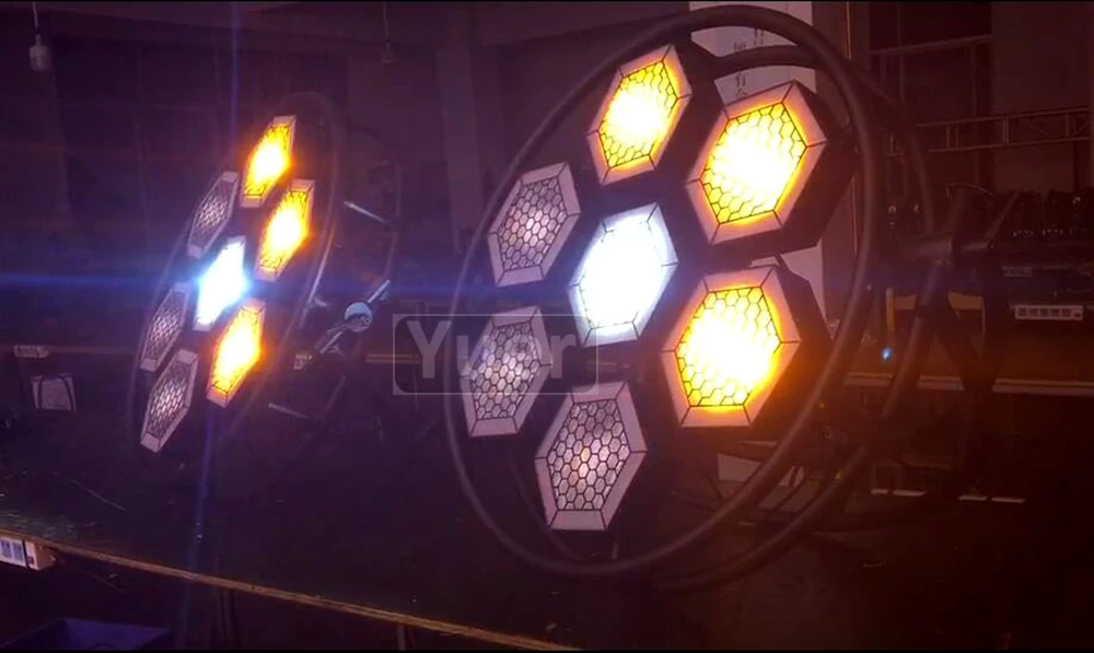 7 Halo Hexa LED SMD RGB 3 в 1 Pixel B light COB прожексветильник для телевизора студии дискотеки