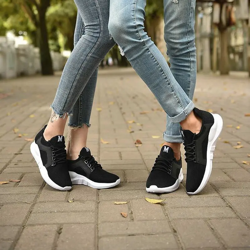 2018 brand flats LOVERS Couple shoes Mens Casual fashion men summer Breathable casual lightweight mesh sneaker WD-43 | Обувь