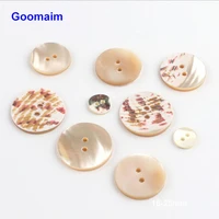 100pcs fashion natural color shelll buttons for dress sewing buttons diy round clothes buttons high quality
